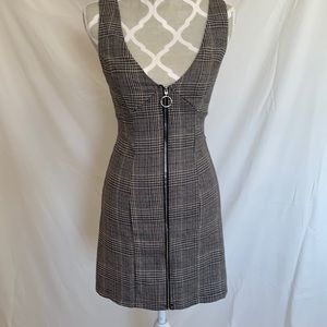 F21 Plaid Zip Dress